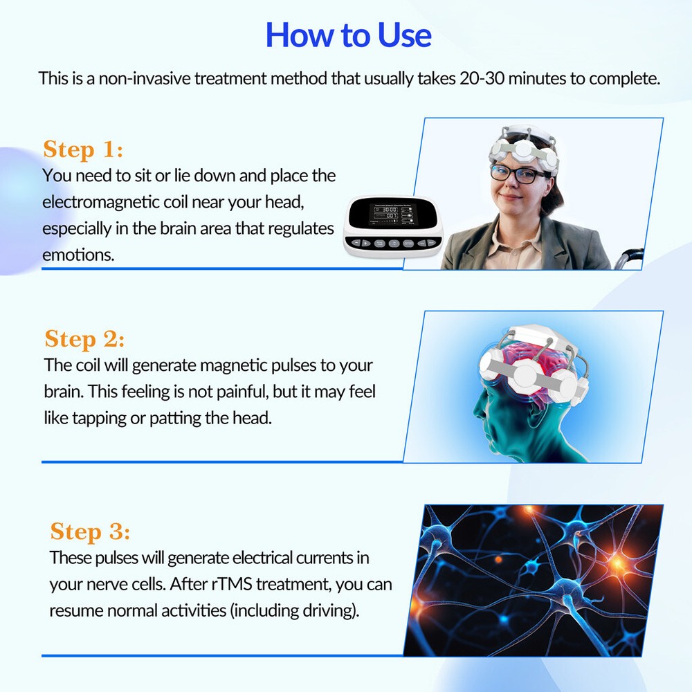 Advanced rTMS Brain Therapy Machine | TMS Device for Depression & Schizophrenia