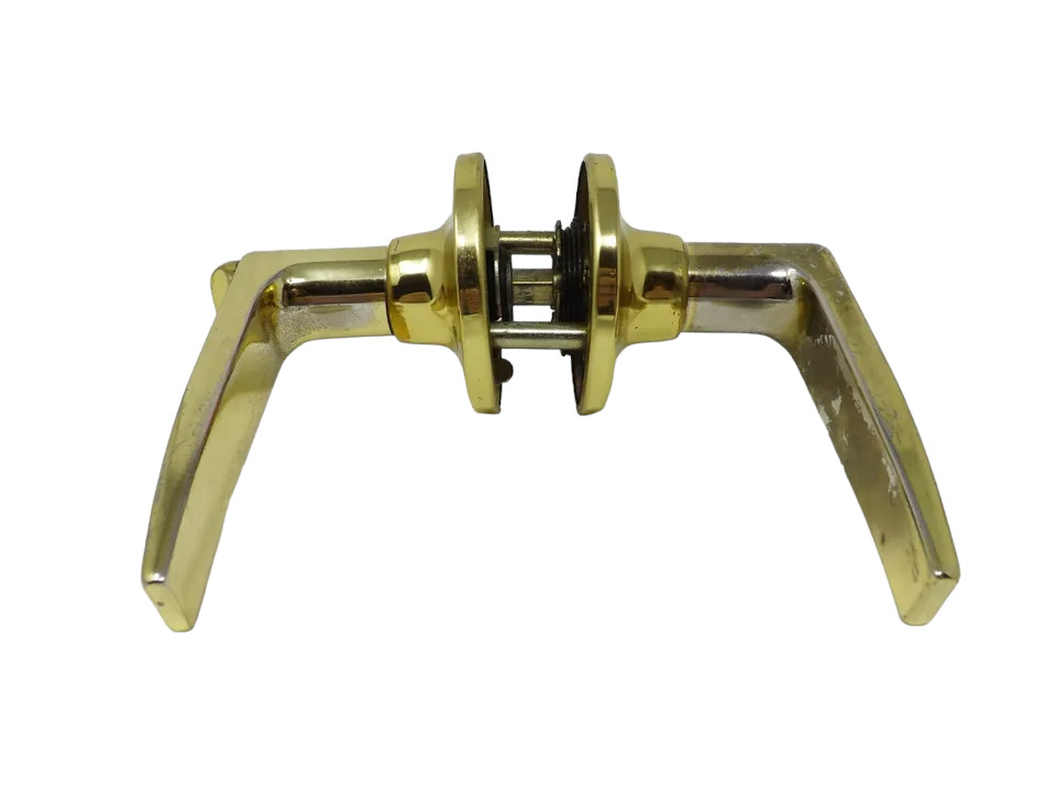 Polished Gold Non-Locking Door Handle Hardware