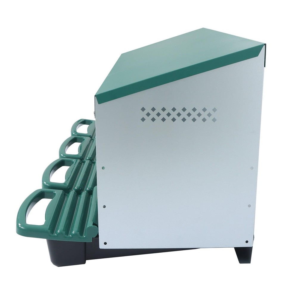 4 Hole Chicken Nesting Boxes Metal Chicken Egg Laying Box with Perch