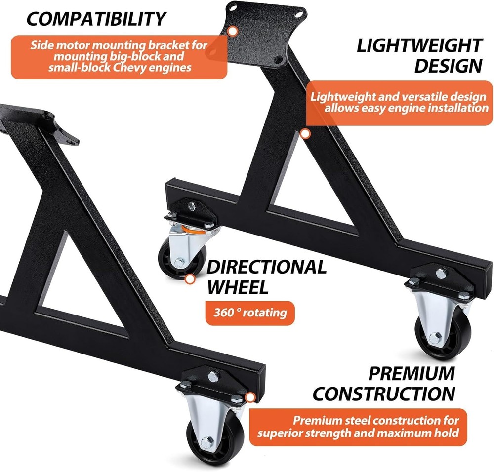 2 PCS LS Engine Mount Cradle - Precision Support for V8 Engines & Transmissions