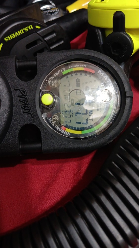 U.S. Divers Regulator Set Aqua Lung Gauge-matrix SeaBrite-UNTESTED