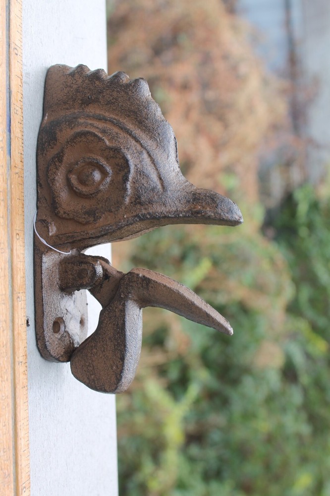 New Cast Iron Rooster Head Door Knocker Great Rustic Décor