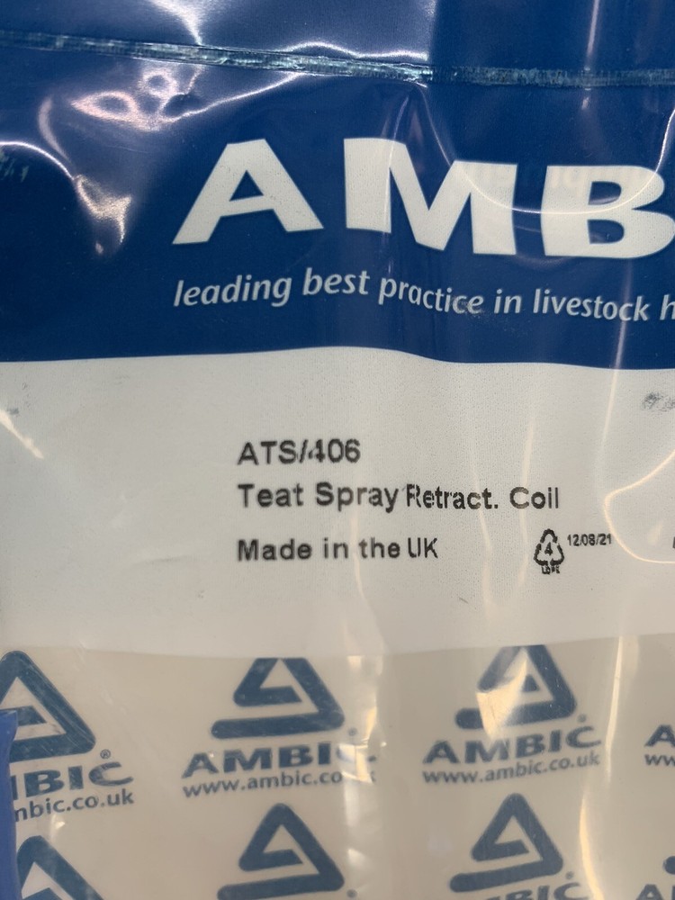 Teat Spray Retractable Coil - Ambic ATS/406 - Blue