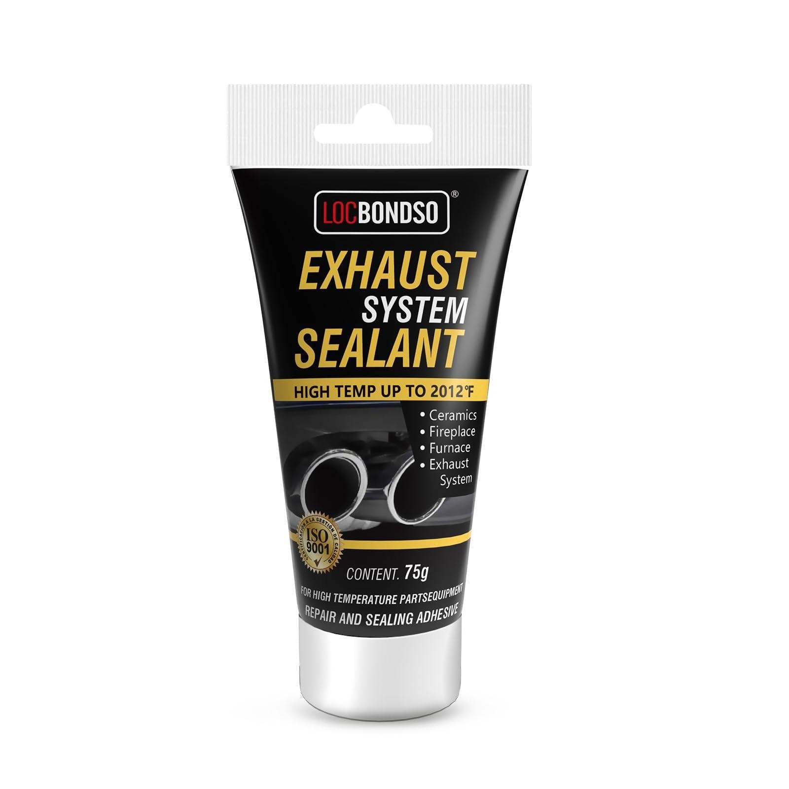 Muffler Exhaust Repair Kit – 2.6 oz Heat Resistant Sealant for Pipes & Converter