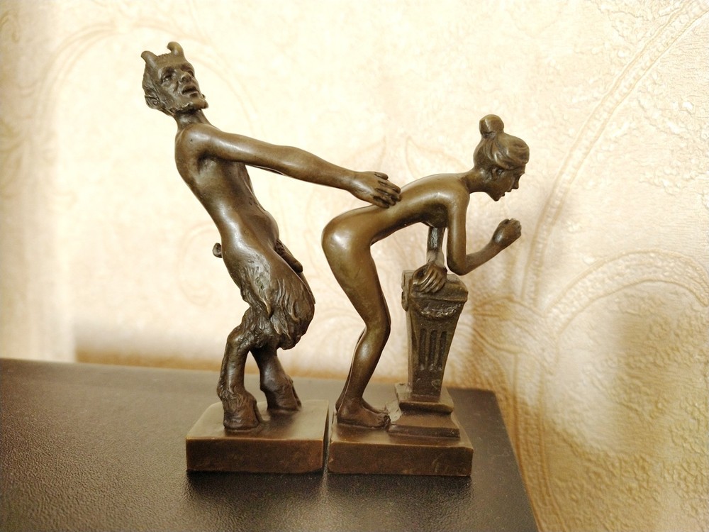 Satyr  Devil  Bronze    statue bronze erotic