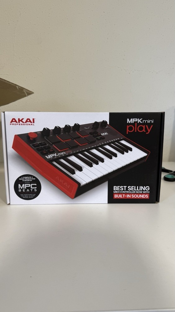 Akai MPK mini play MIDI Keyboard Controller 25 Dynamic Keys USB OLED Speaker