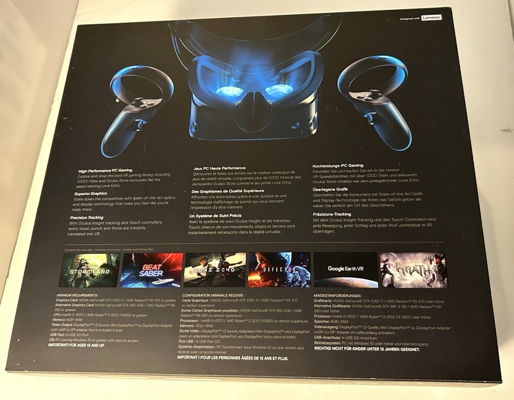 OCULUS RIFT S Headset PC Powered VR Gaming Set - New Sealed