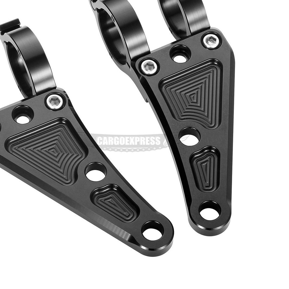 Motorcycle 41mm Fork Tubes Headlight Mount Bracket Fork Ear Head Lamp Holder
