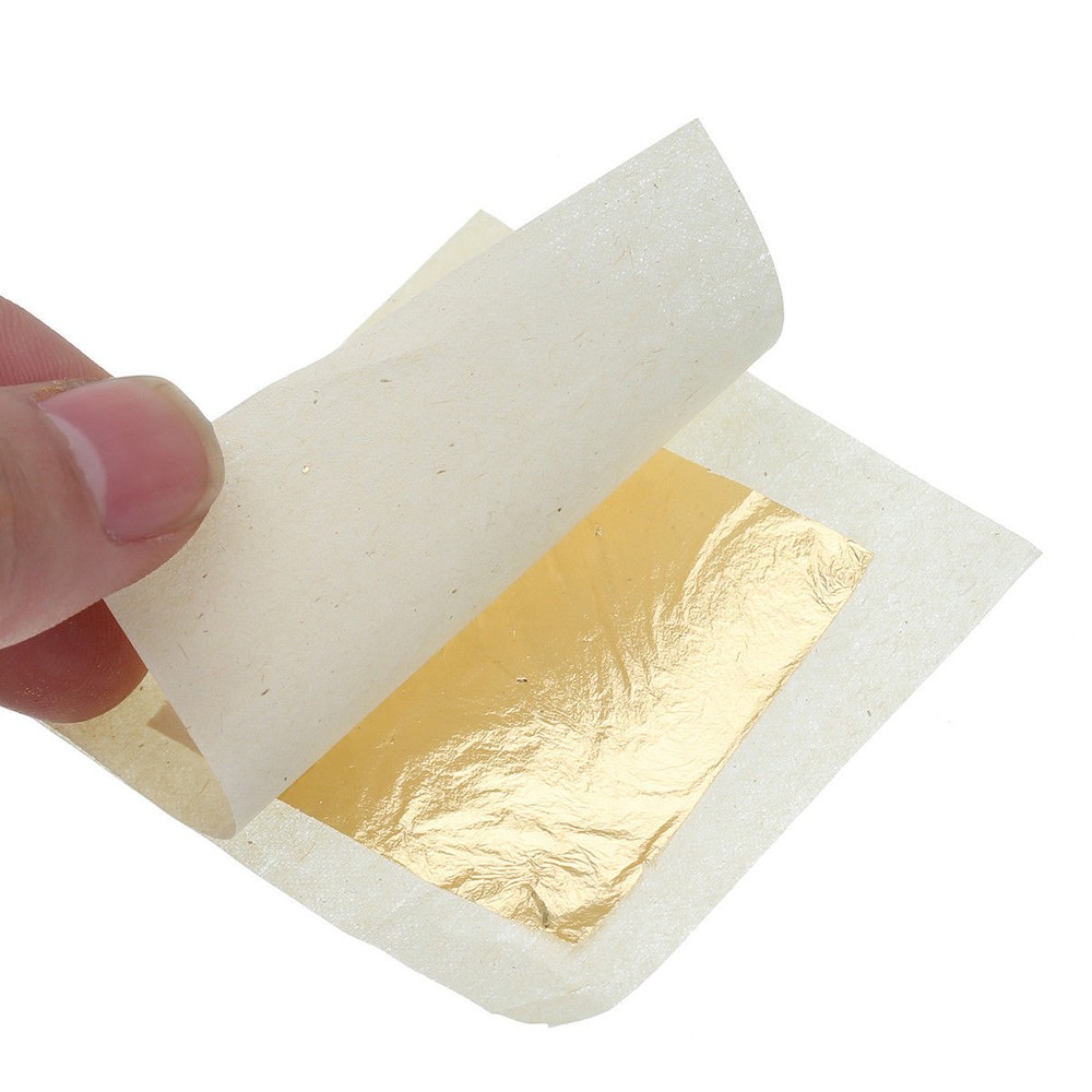 10PCS Golds Leaf Sheets Crafts 43*43mm