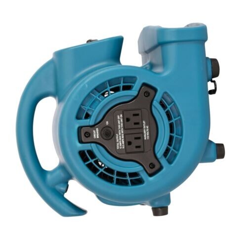 XPOWER P-80A Air Mover Utility Fan Built-In Power Outlets Certified-Refurbished