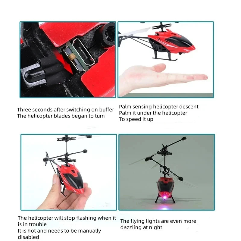 Rechargeable Mini RC Drone Remote Safe Fall-resistant RC Helicopters Drone