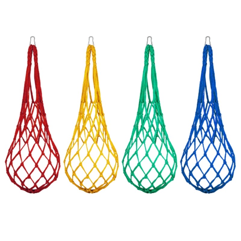 Chicken Vegetable Bag 4-Pack Fruit Bag Holder Hanging Coop Feeding Tool