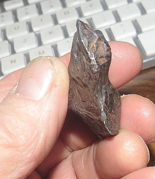 75 gm . CANYON DIABLO IRON METEORITE TOP GRADE ARIZONA STAND USA