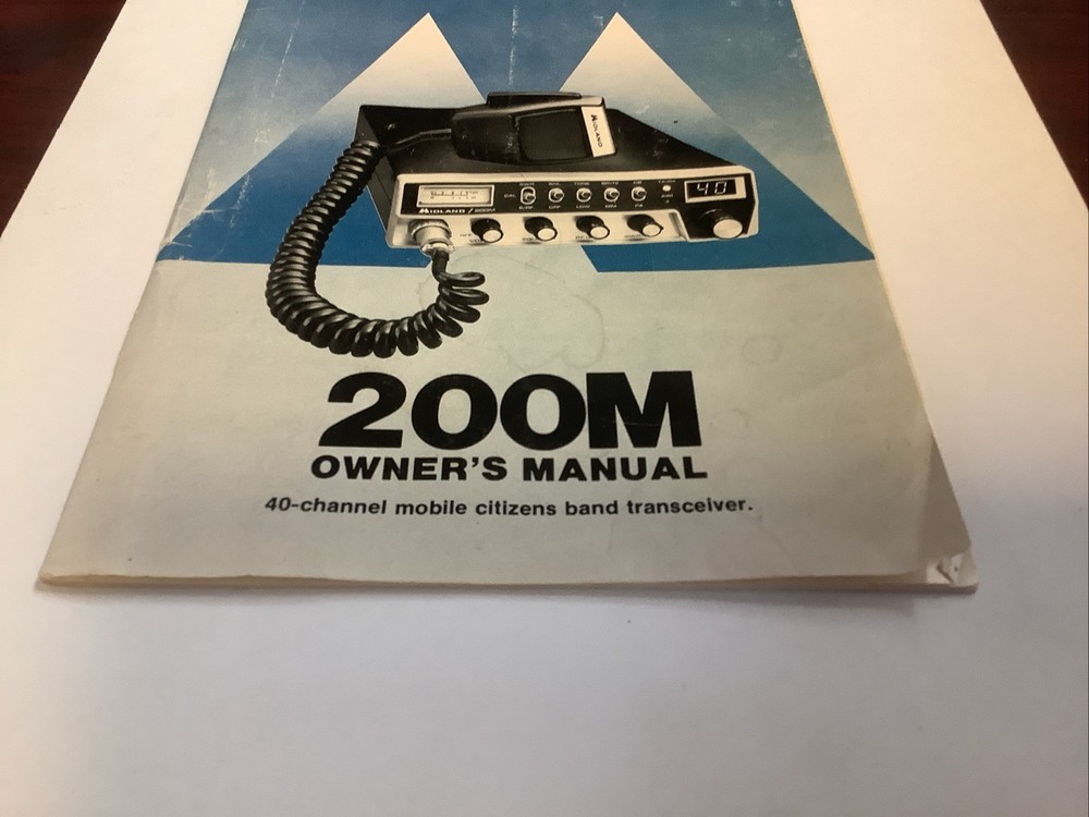 Midland 200M CB Owner’s Manual