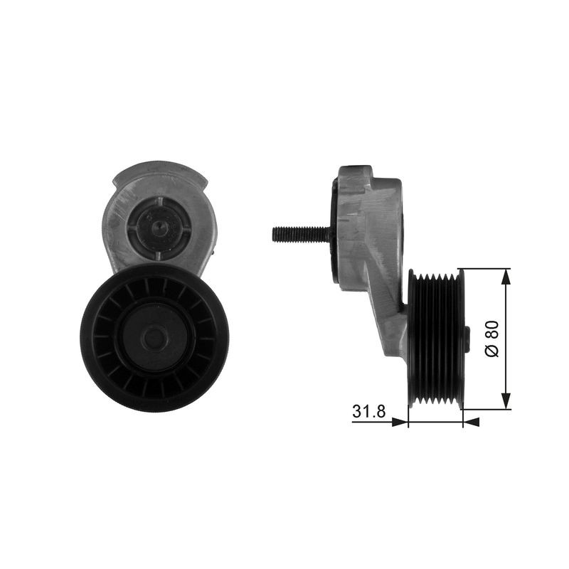 For GATES T38116 MULTI-ROVED BELT TENSIONER.