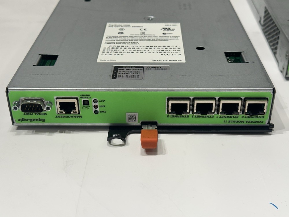 Pair of Dell EqualLogic Type 11 Control Modules - E09M001