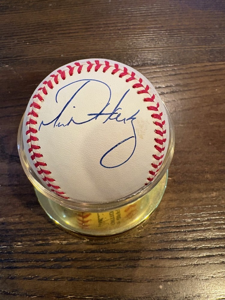 MIKE   HARKEY     CUBS         SIGNED     BASEBALL