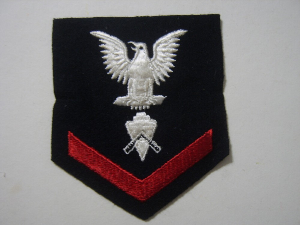 BUILDER THIRD CLASS RATING BADGE  WOOL BU3 PRE-1960