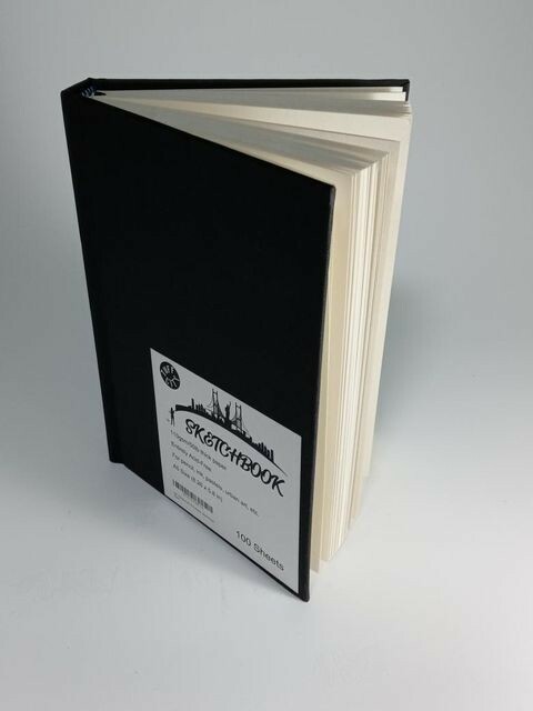 📦 24 A5 Black Sketchbooks – Tuff City Label – Bulk Artist Blackbooks 8.2 x 5.8