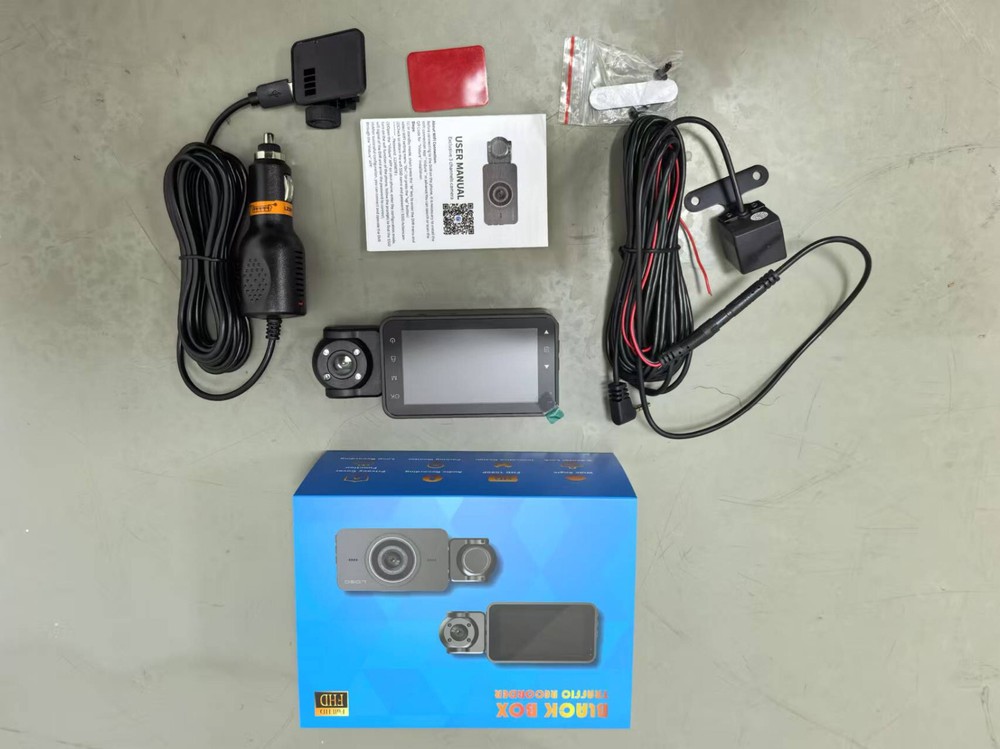 170° Car Dash Camera Three Lens Front/Rear/Inside View Motion Detection G-senor