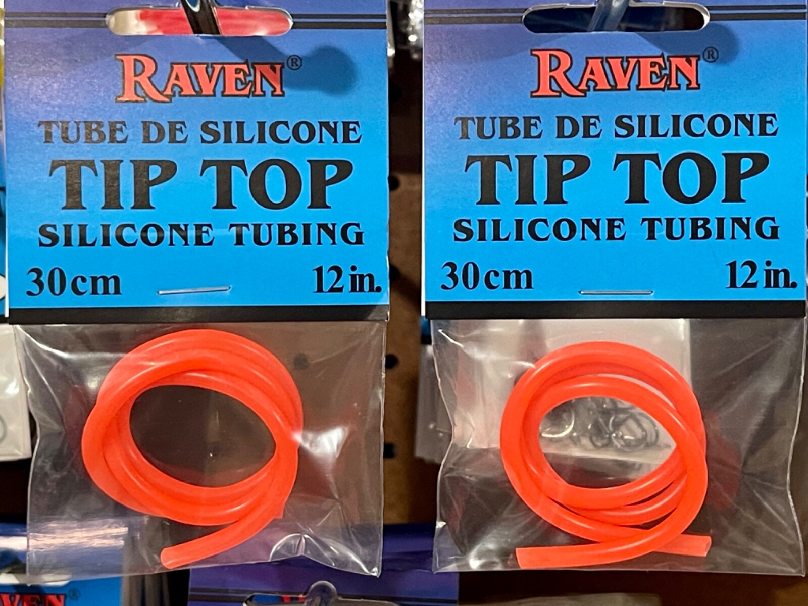Raven Silicone Tubing 2 Packs Flourescent Orange 3/32 I.D. 2 Packs. 24" Total