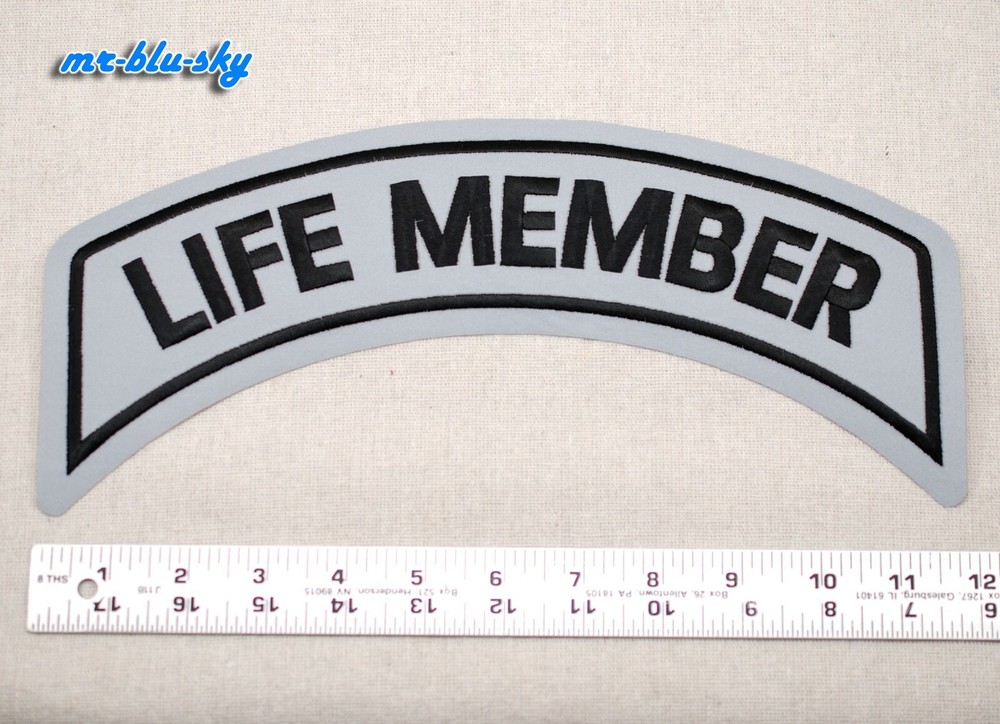 Large Life Member Reflective Patch ~ Harley Davidson Owners Group H.O.G.