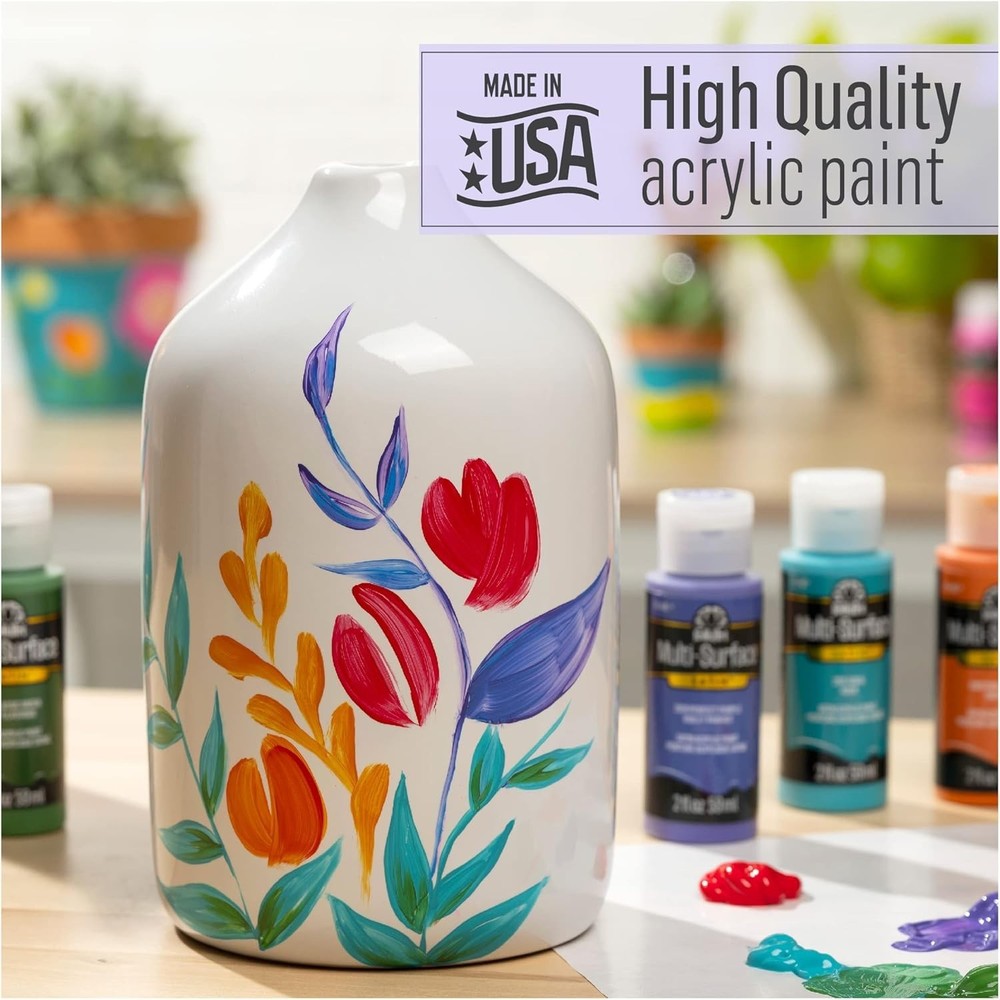 Multi-Surface Paint in Assorted Colors 2 Ounce, Bark Brown