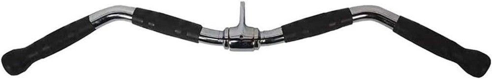 Lat Bar Cable Machine Attachment, Curl Pulldown Bar with Full Rotation & Handle