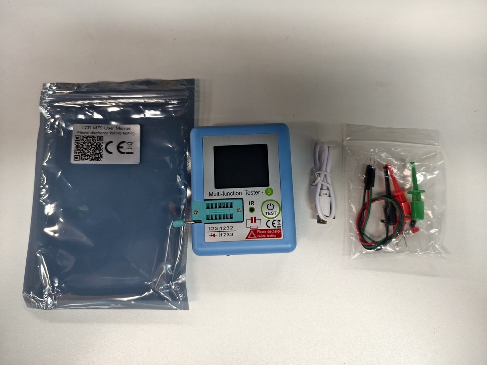 1--MF9 1.8'' TFT LCD Display Multi-meter Transistor Tester Diode Triode