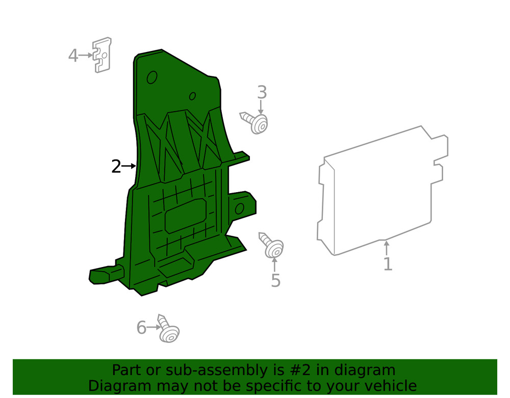 Genuine Ford Blind Spot Detection System Warning Sensor Bracket GV6Z-14D189-B