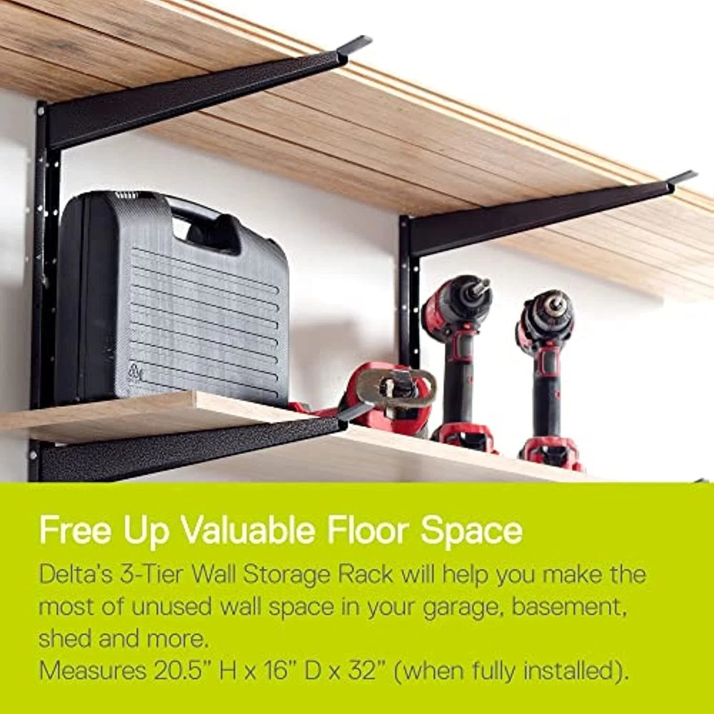 Heavy Duty Wall Storage Rack – Garage / Workshop Organizer