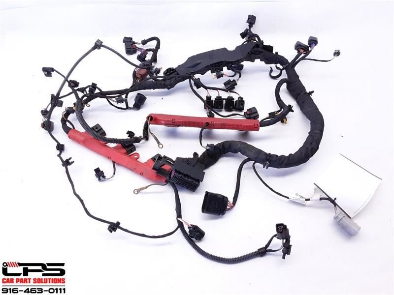 17-19 Audi Q7 3.0L Engine Wire Harness 06E971595AB