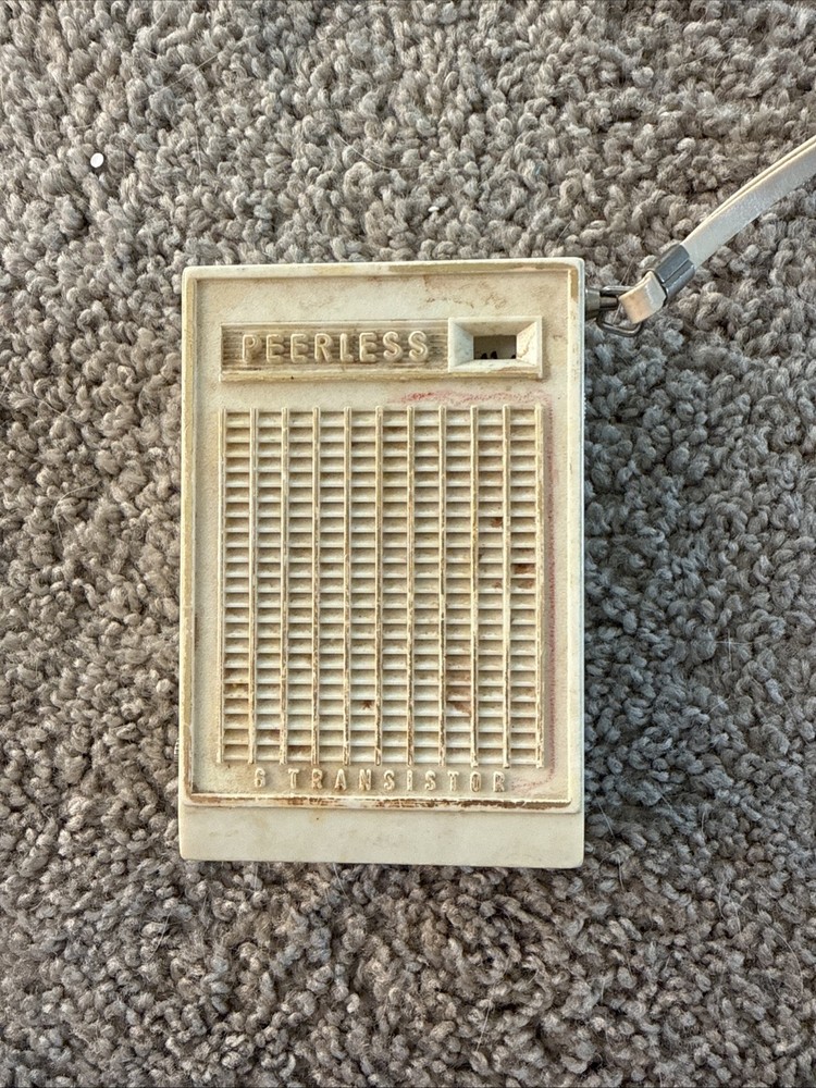 Mid Century Peerless 6 Transistor Radio Tested & Working