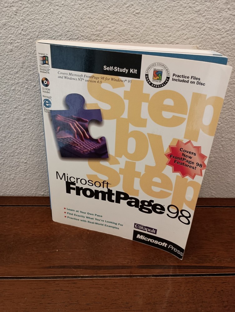 Microsoft Frontpage 98 UPGRADE CD-ROM Retail Box