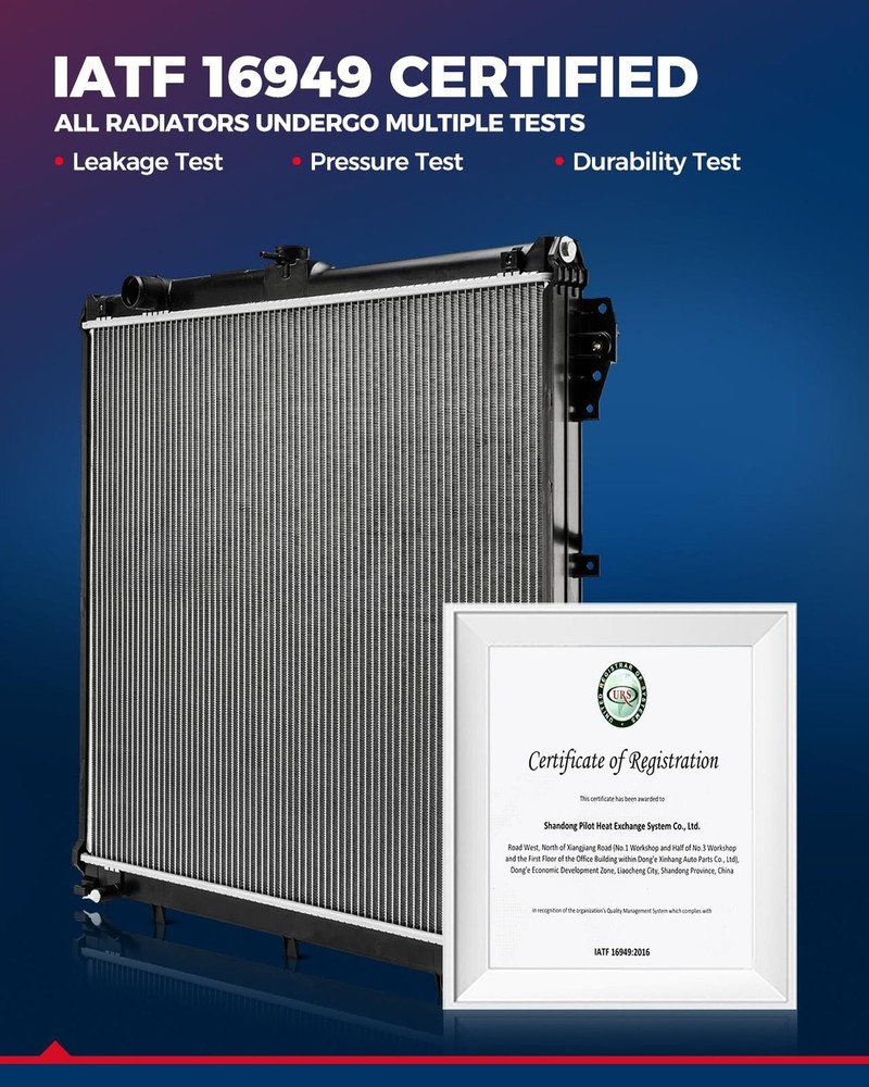 KAX CU2925 Engine Radiator Replacement, Compatible with 2005-2006 Sienna