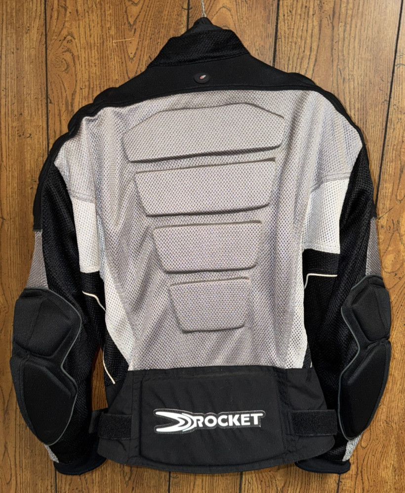 Joe Rocket Phoenix Mesh Motorcycle Jacket w/ Inner Liner Gray Black Large