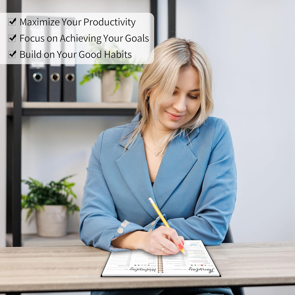 Weekly Work Planner with Hourly Schedules, to Do List, Tasks, Expense Tracker 7