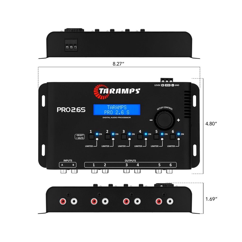 Taramp's Pro 2.6S Digital Signal Processor Equalizer 3-band Graphic... Fast Ship