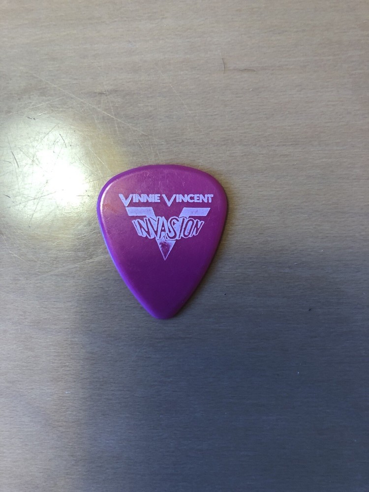 Vinnie Vincent Invasion Guitar Pick 1980s Charlotte Coliseum