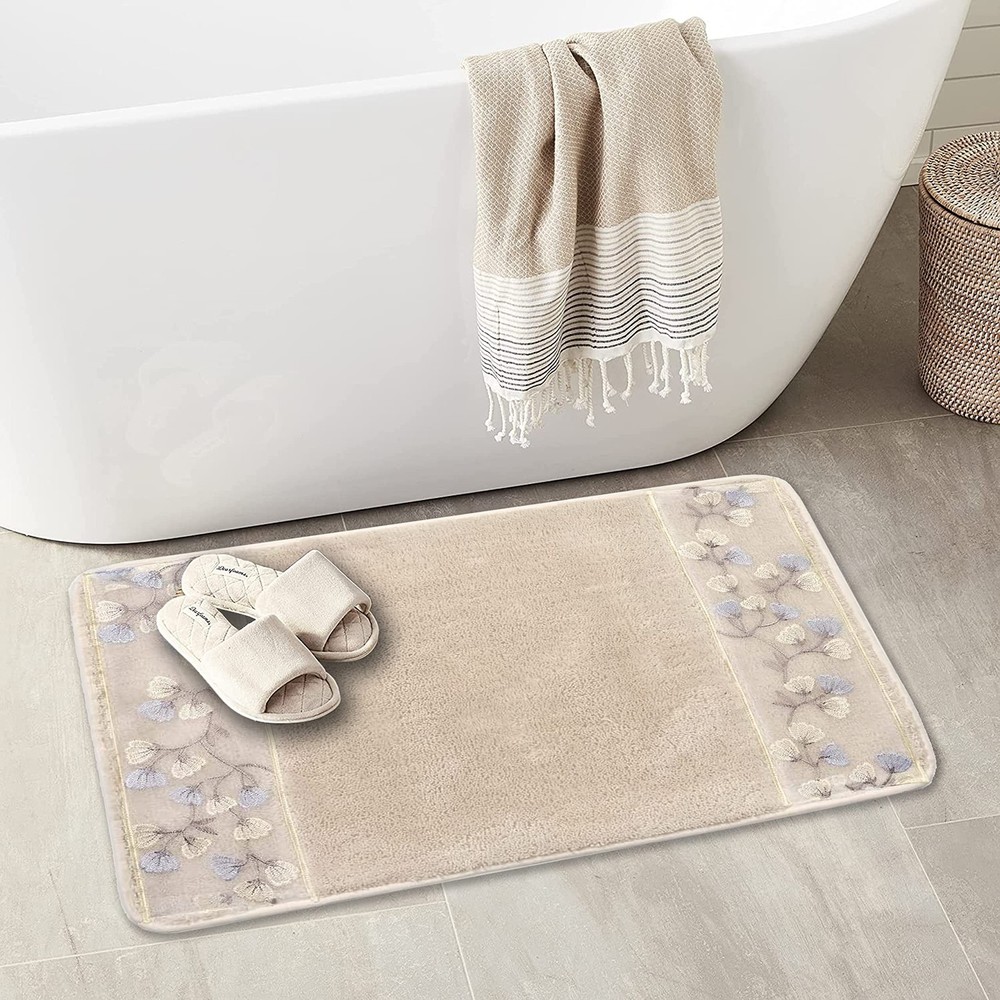 Popular Bath Capri, Bath Rug, Beige