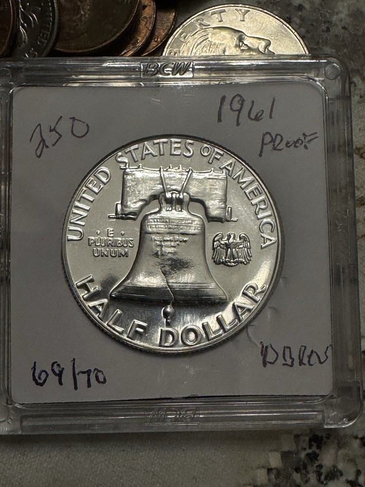 1961 Franklin Half Dollar Proof (DDREV)