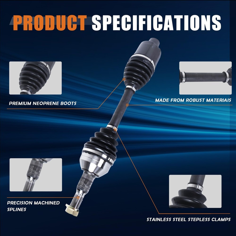 Front Right CV Axle Shaft Assembly Passenger Side Compatible with 2008-2017 B...