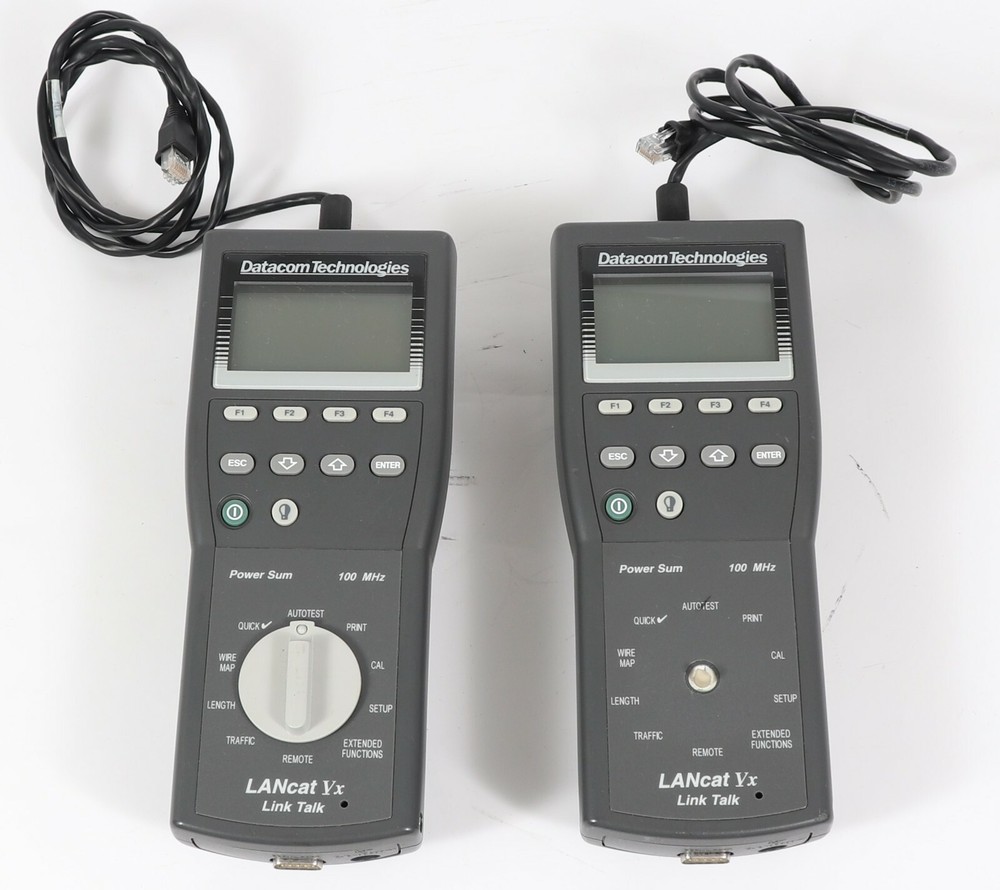 Datacom Technologies LANcat Vx Category 5 Cable Tester Analyzer w/ Power Adapter