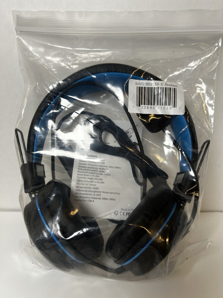 CODi Stereo Headset w/ Voice Isolating Microphone A04513 | USB Wired | NEW