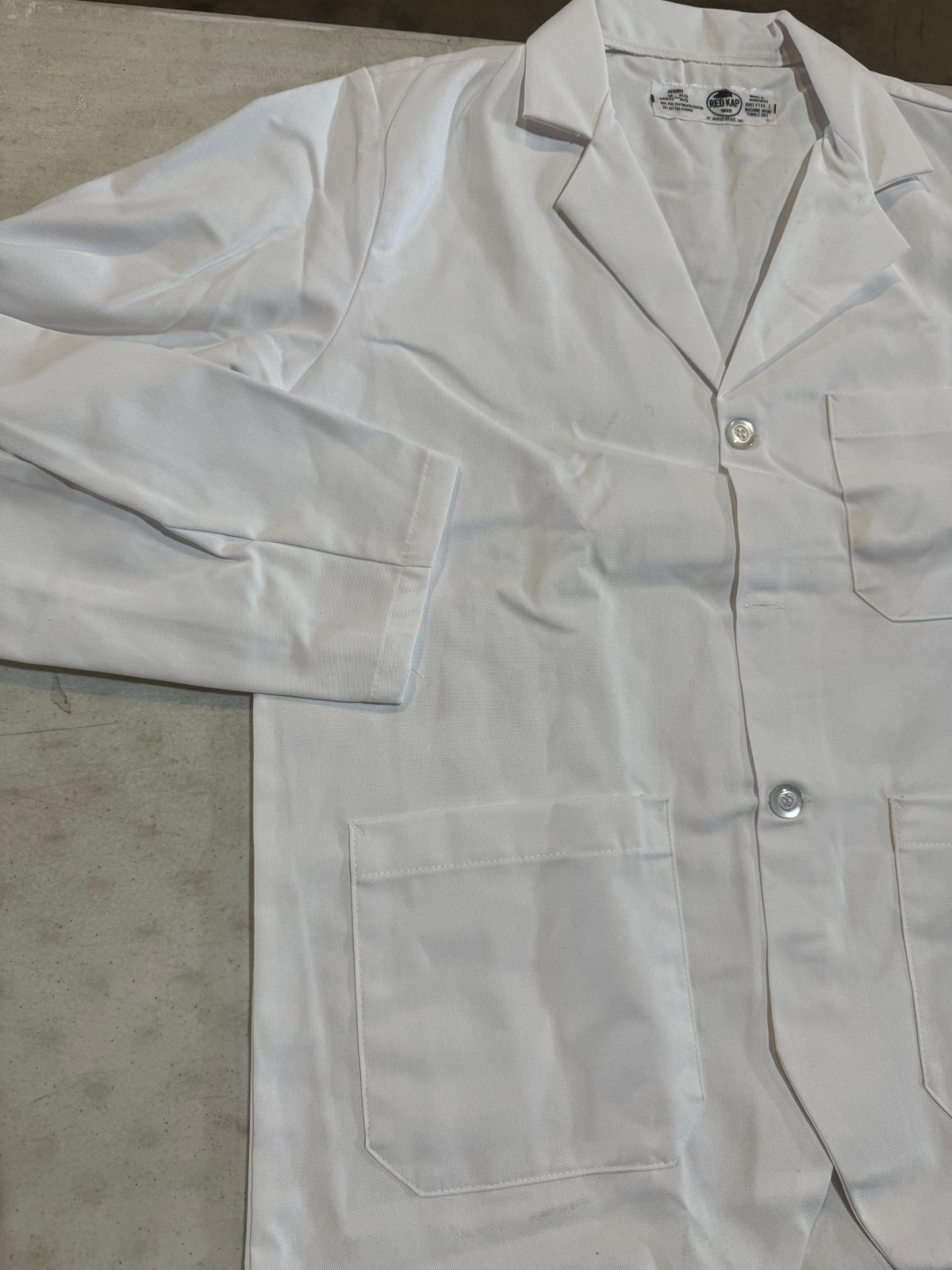 Red Kap Men's Notch Collar Lapel Counter Coat