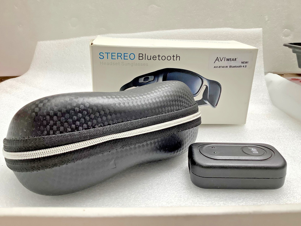 AVI ware Stereo Bluetooth Headset Sunglasses OPEN BOX NEW