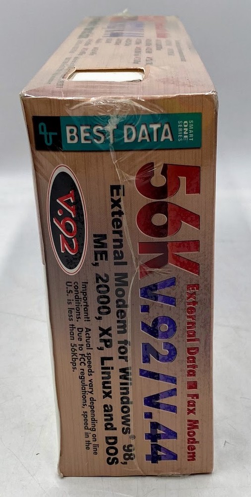 Vintage Best Data 56SX-92 56K External Fax Modem