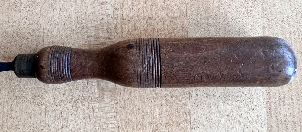 Antique Robert Sorby Carving Chisel Gouge, 3/8"
