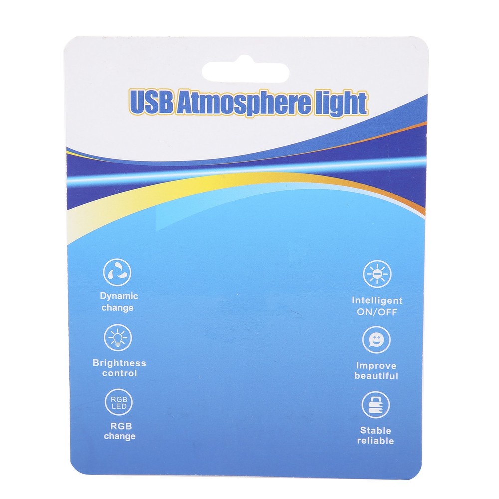 Type-C LED Ambient Light RGB Dynamic Gradient Adjustable Interior Lamp For PYVQ