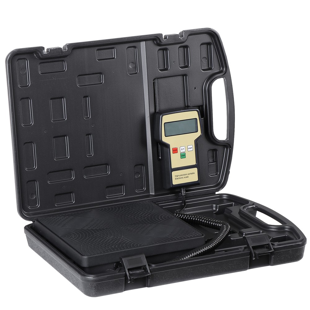 220LB Electronic Refrigerant Scale A/C Weight Scale w/ Extra-large LCD Display